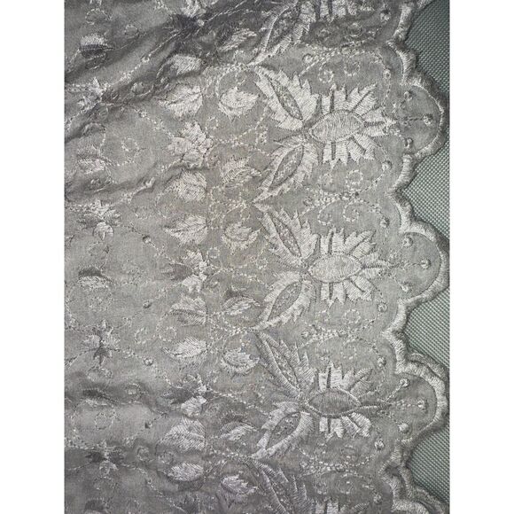 Sundance L 100% Silk Cottagecore Romantic Embroidered Tunic Puff Sleeve Blouse - Picture 11 of 11